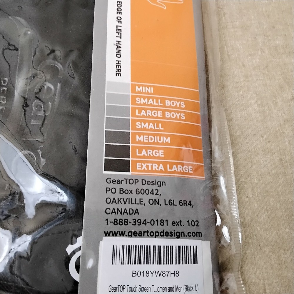 Geartop Touch Screen Gloves Large