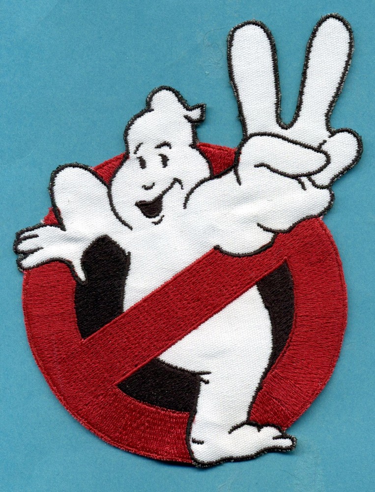 CHILD size Ghostbusters No Ghost 2 & Custom Name Tag Patch Set [Iron on backed]