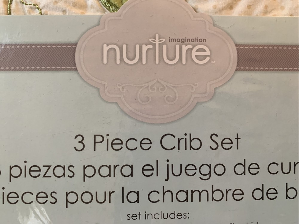 Beautiful, Nurture Imagination Nest 3Pc Crib Bedding
