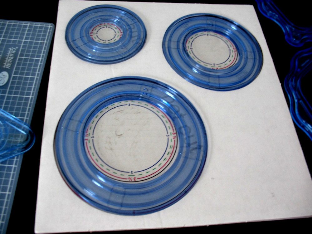 Creative Memories CustomCutting, mat blades, Ovals, Circles, Celestial Patterns.