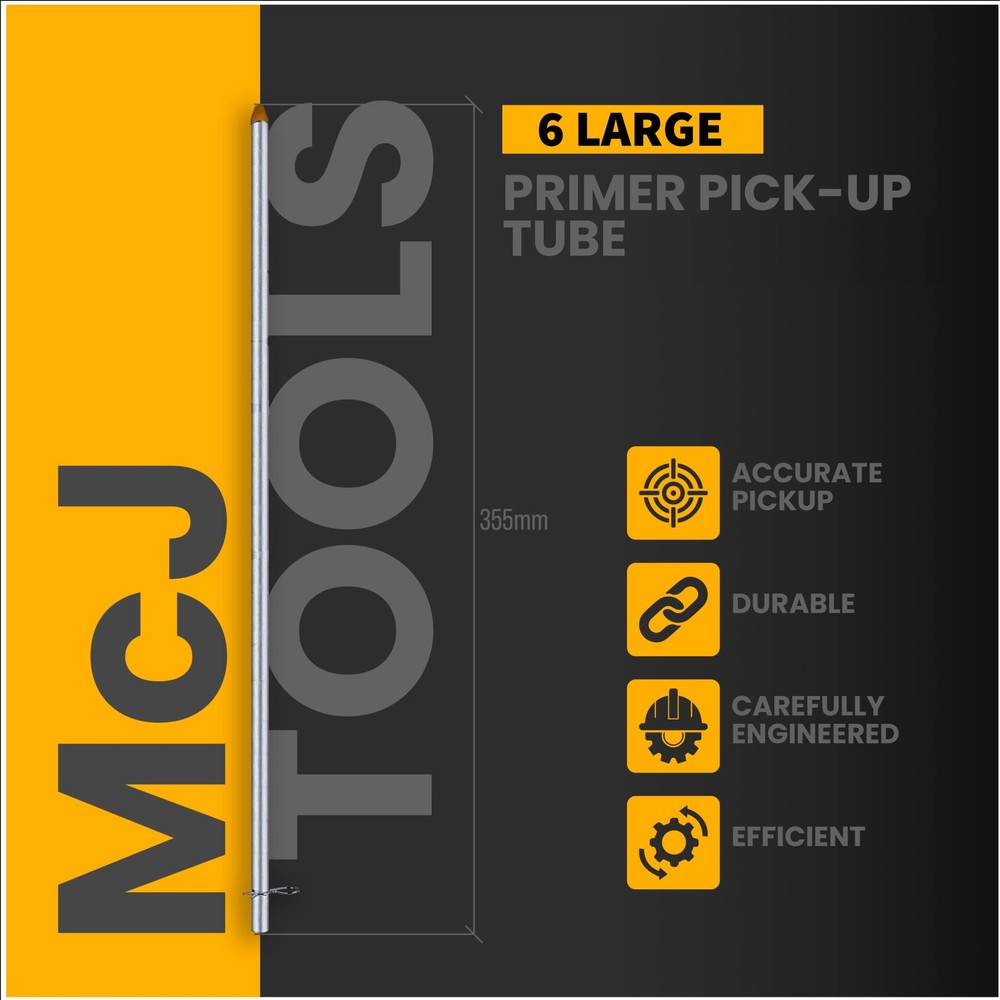 McJ Tools Reloading Primer Feeder Tube Large 6pack PickUp