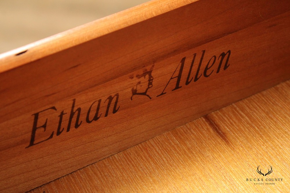 Ethan Allen Traditional Cherry Writing Desk