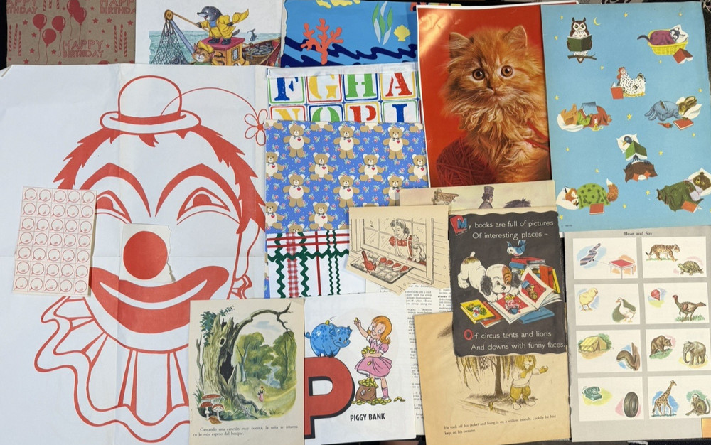 Vintage Childrens Junk Journal Kit