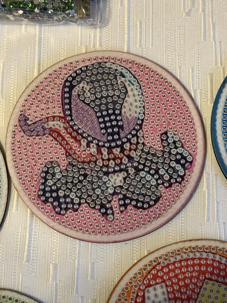 Marvel Diamond Art Coaster Lots 6ct