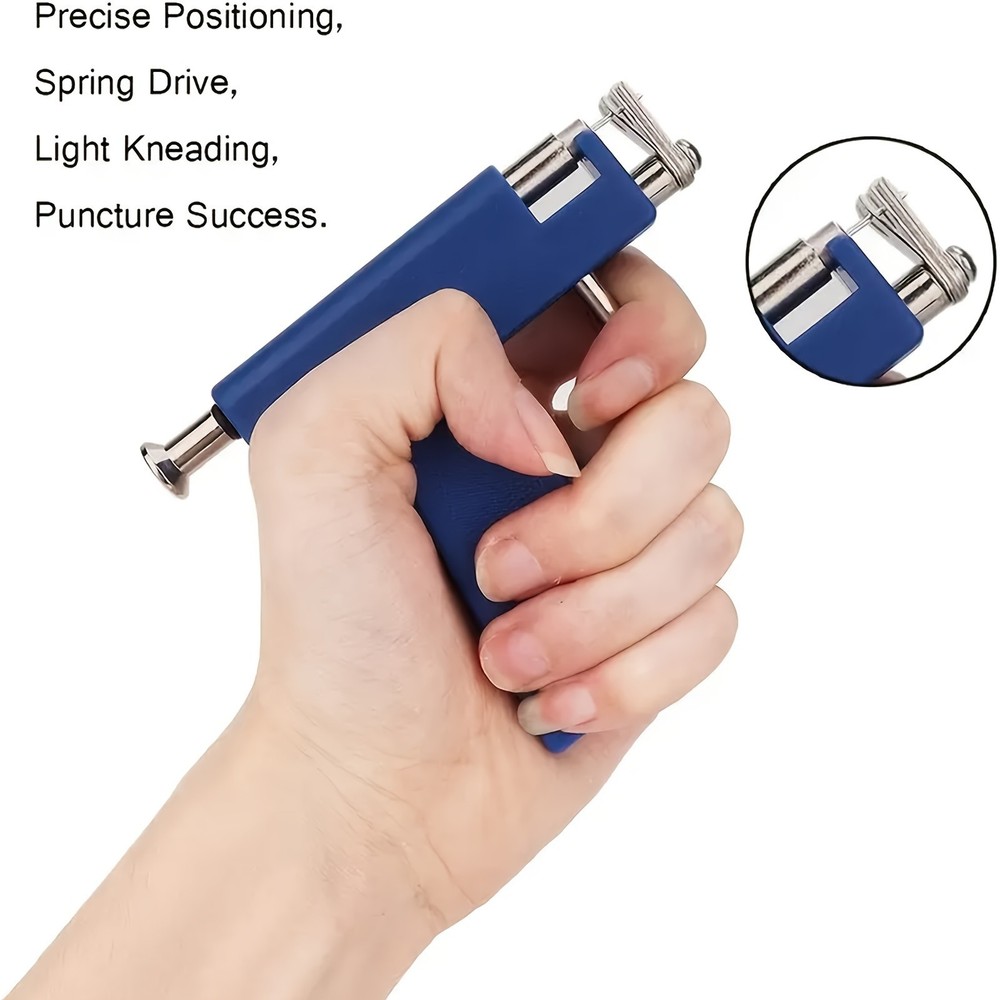 Ear Piercing Gun Kit - Self-Piercing Tool with Studs & Accessories for Home Use