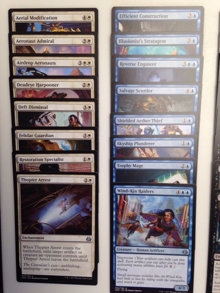 Aether Revolt 60 Card Complete NM Uncommon Set Magic the Gathering (MtG AER)