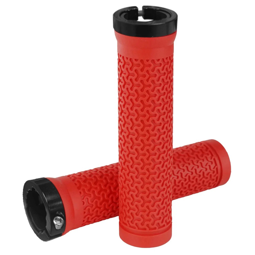Non-Slip Rubber ycle Handlebar Grips Lock Single-sided Locking Soft Plug Grip