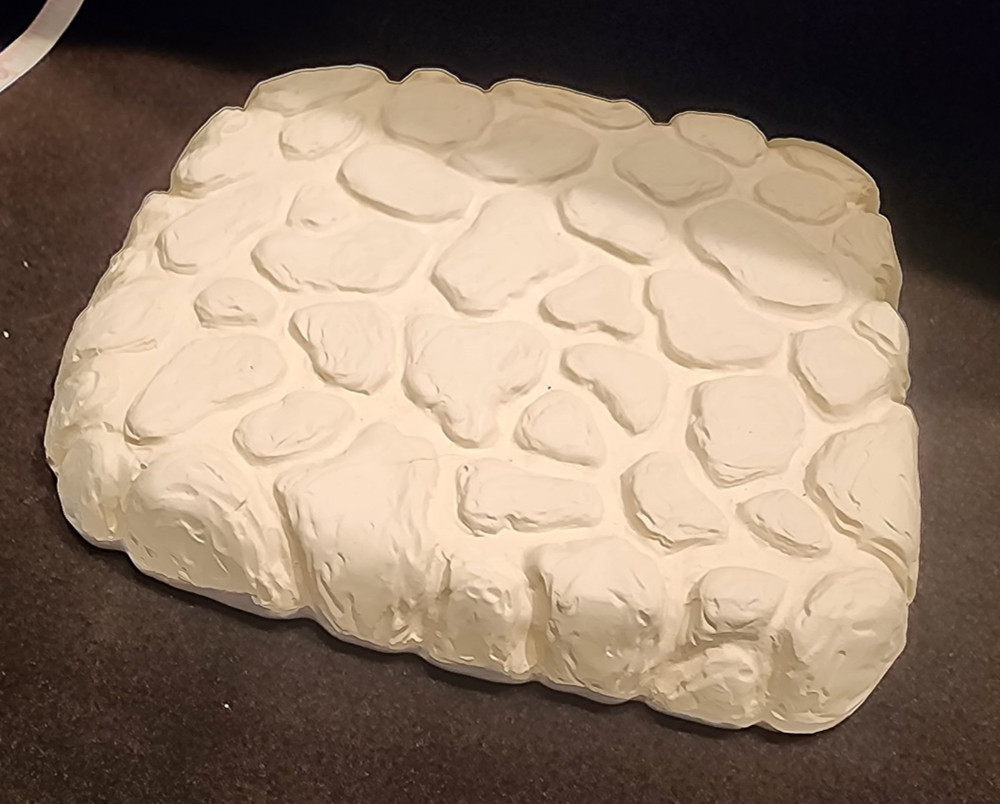 Ready to Paint Ceramic Bisque Cobblestone Piece