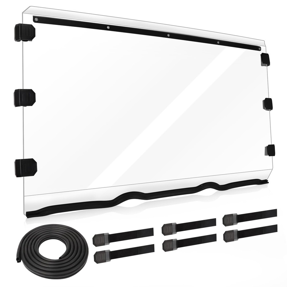 Flat Front Windshield for Polaris clear Full Windshield for ranger 570 800