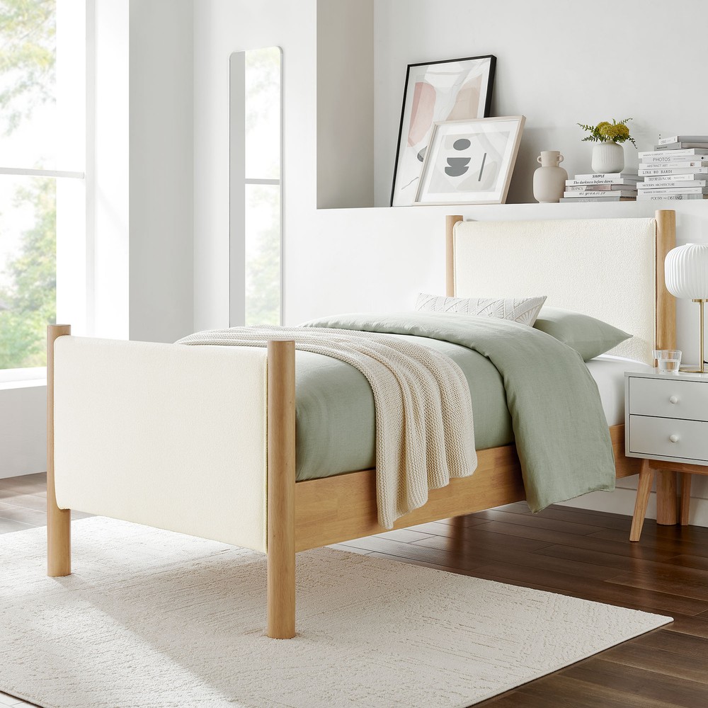 Maven Platform Bed in Feather Oak