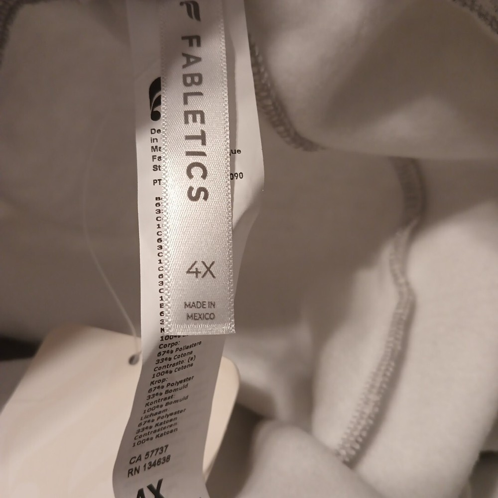 Fabletics JUSTIN Sweatpants Women 4X Gray Drawstring Relaxed Fit