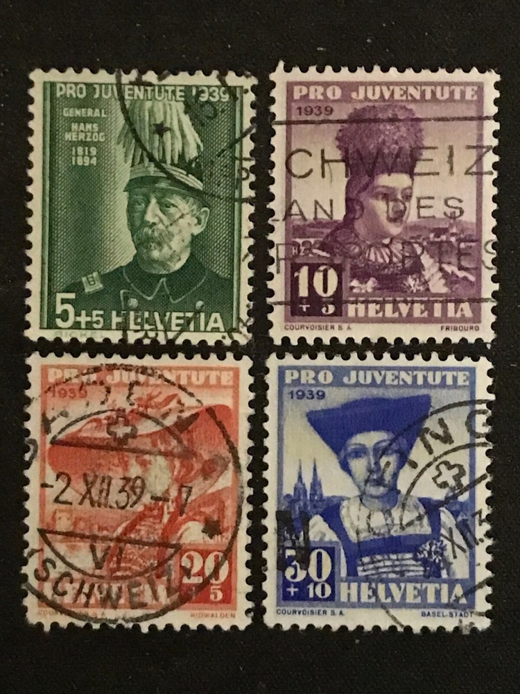 Switzerland SC #B96-99 Used Set 1939