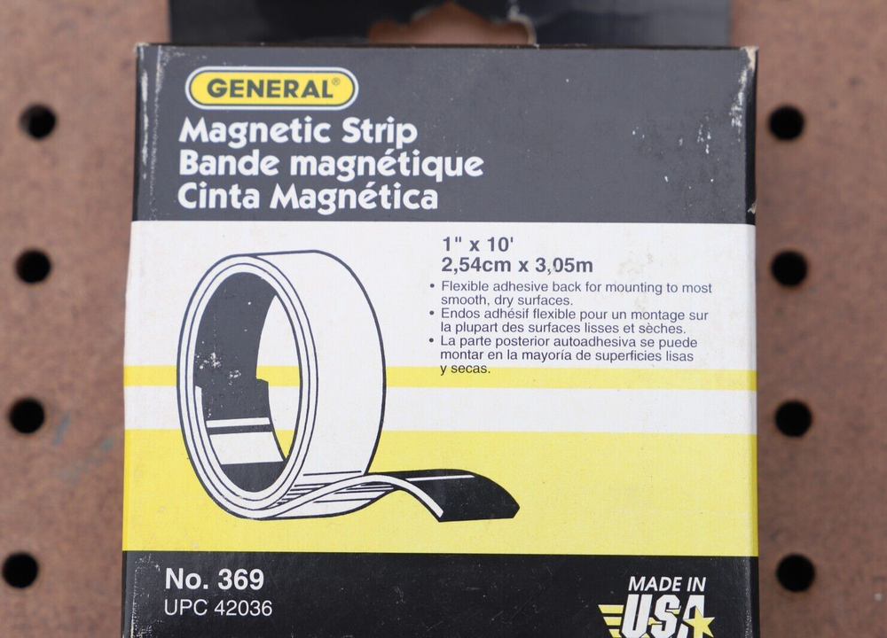 GENERAL NO 369 MAGNETIC STRIP 1" × 10'