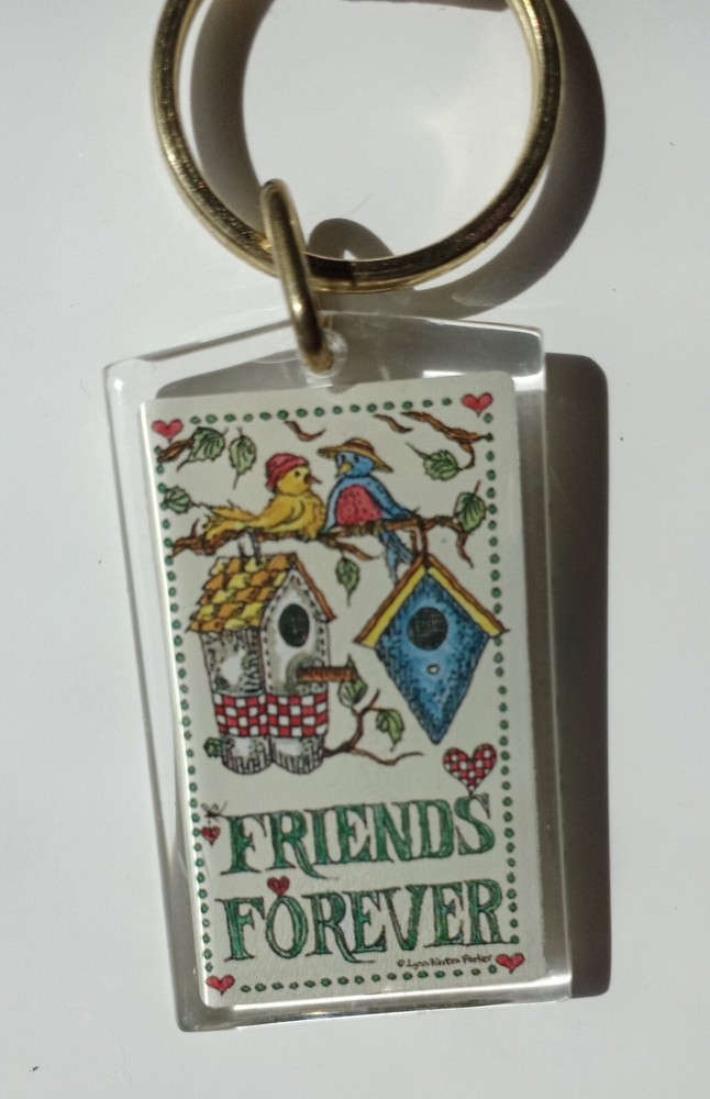 Vintage Monarch Creations Friends Forever Keyring