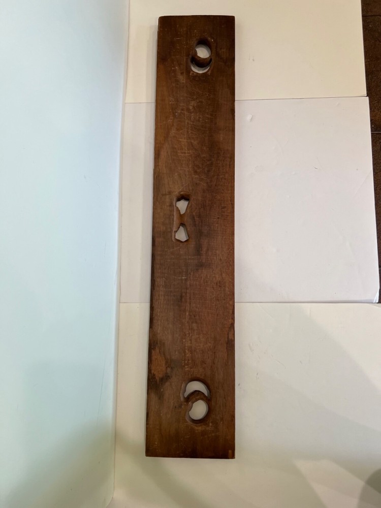 salvaged antique carved board