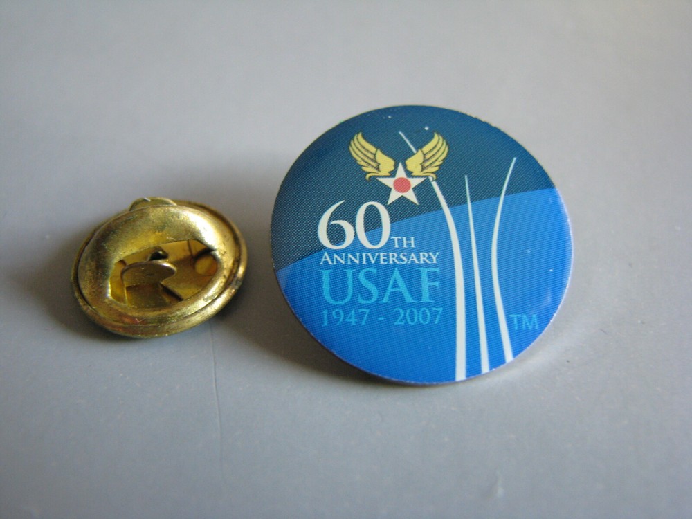 60TH ANNIVERSARY USAF MILITARY AVIATION HAT PIN