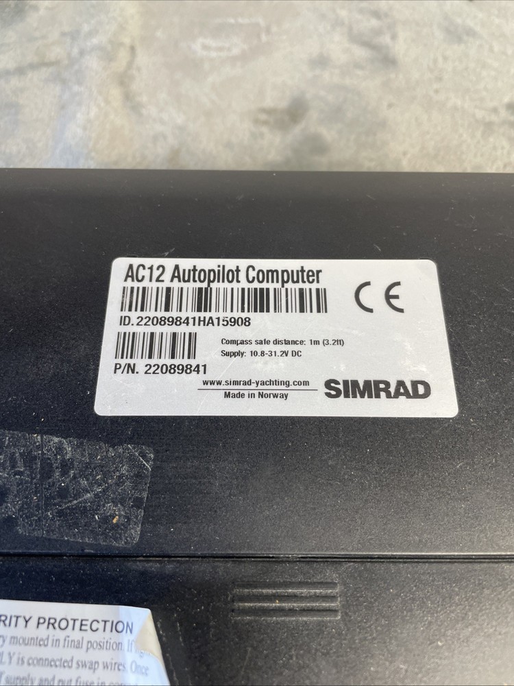 Simrad Autopilot Computer AC12 For AP24/AP28 Untested