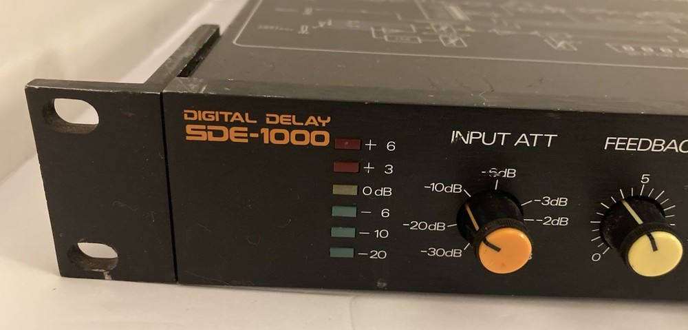 Roland SDE-1000 Digital Delay Rack Effect Processor Vintage Working Tested Japan