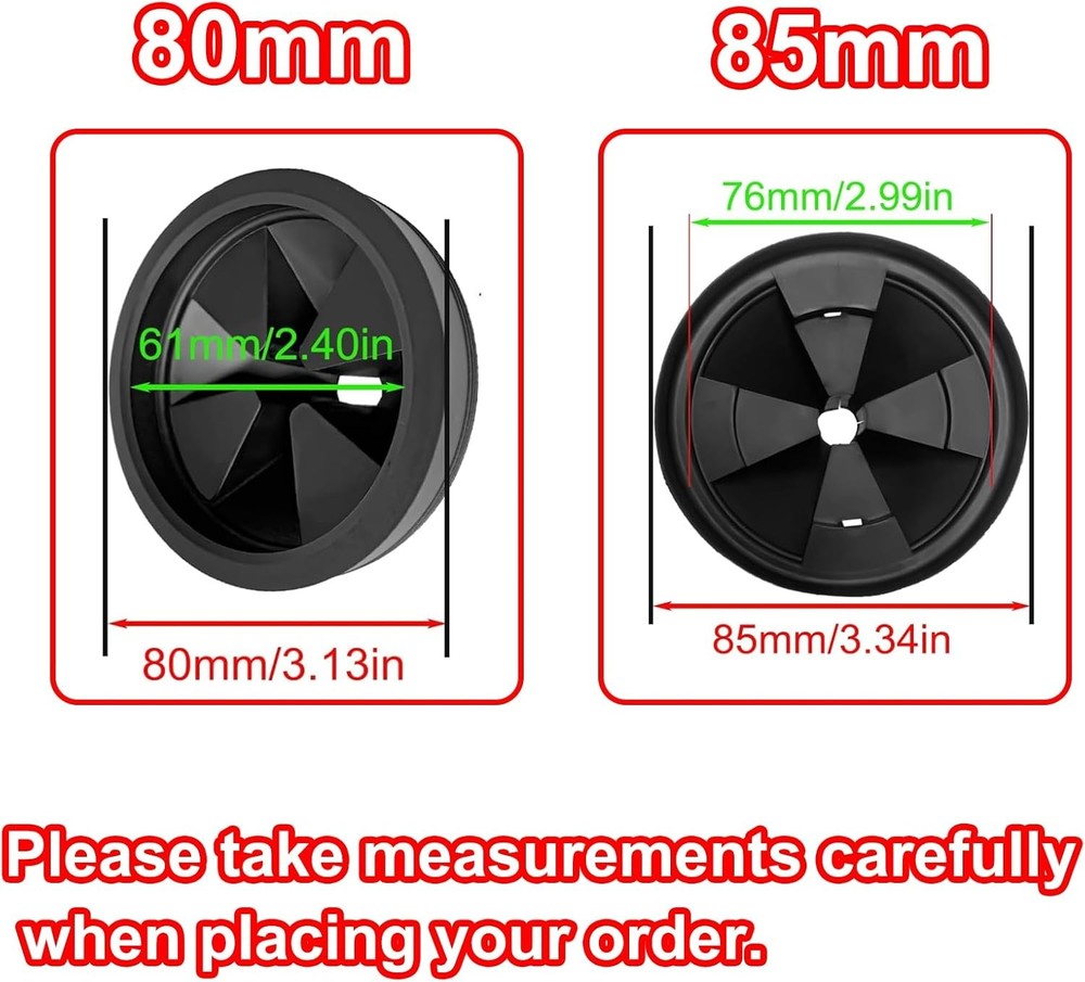 3 1/8 Inch Garbage Disposal Sink Baffle Splash Guard Quiet Collar Black Rubber