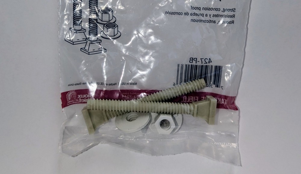 2-1/2" PLASTIC CLOSET BOLTS (PAIR)