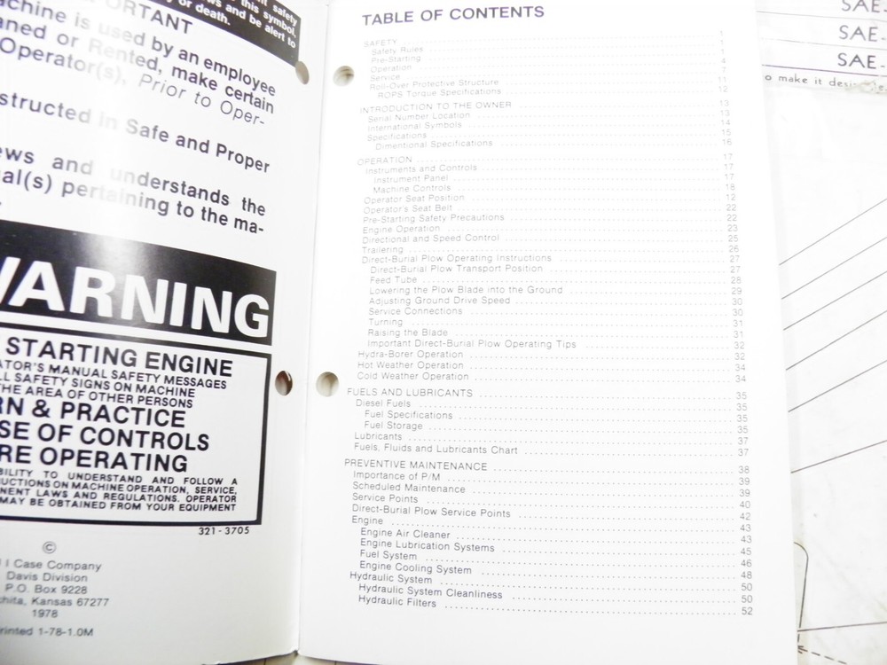 DAVIS CASE MAXI SNEAKER OPERATORS MANUAL