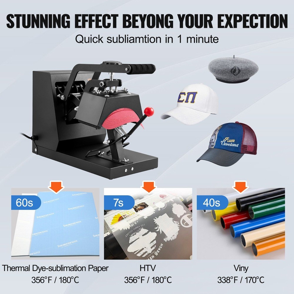 Multi-function Cap Press 4 Heating Plate Sizes with Digital Control