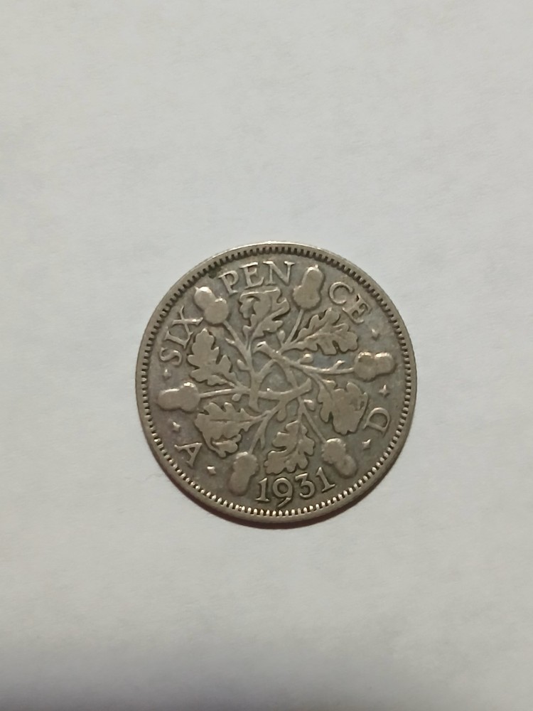 7 Sixpence Silver Coins
