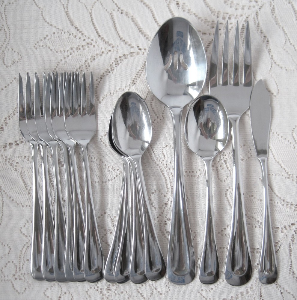 ONEIDA Stainless Flatware Glossy SAND DUNE Lot