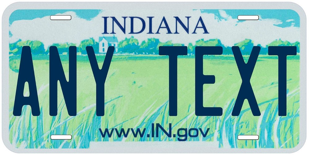 Personalized Indiana 2003 Car License Plate Any Text