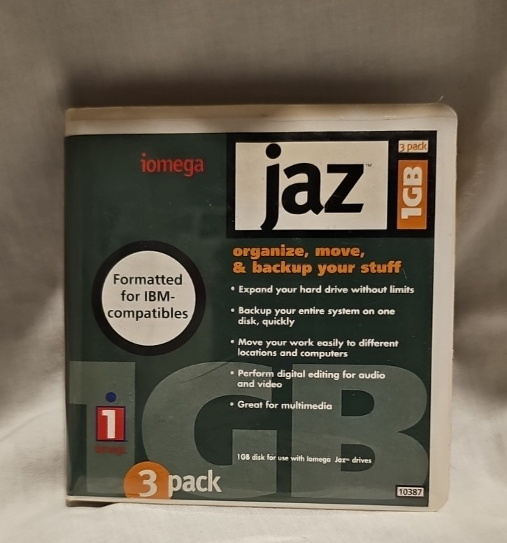 Iomega Jaz 1GB Disk PC Formatted for IBM