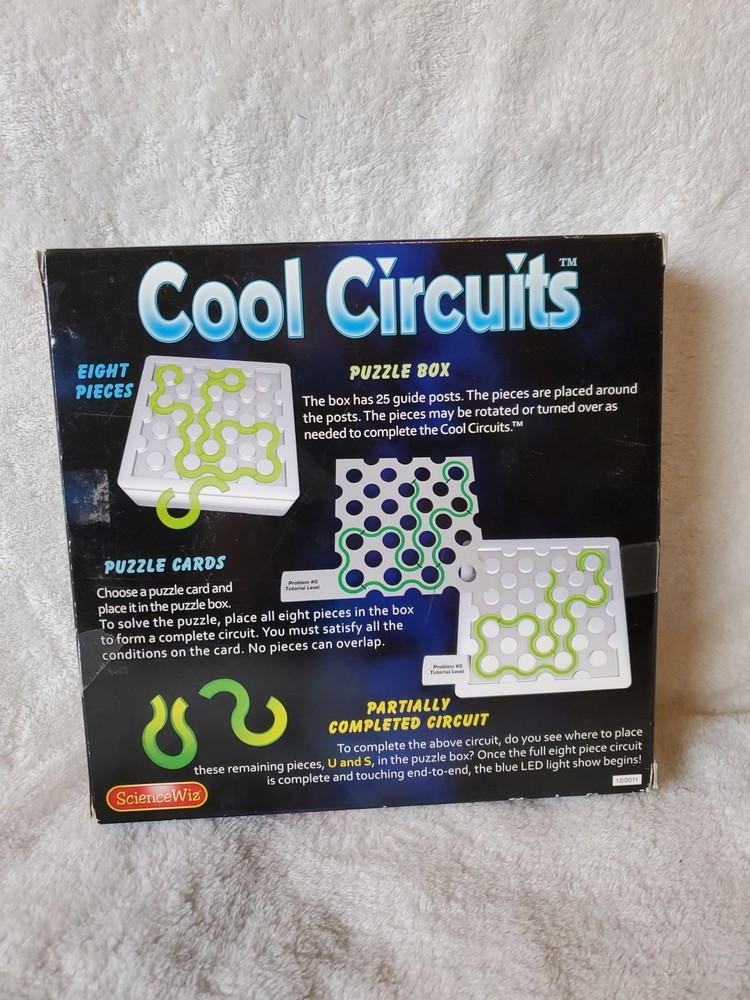 ScienceWiz Cool circuits electronic puzzle game tested working/great condition