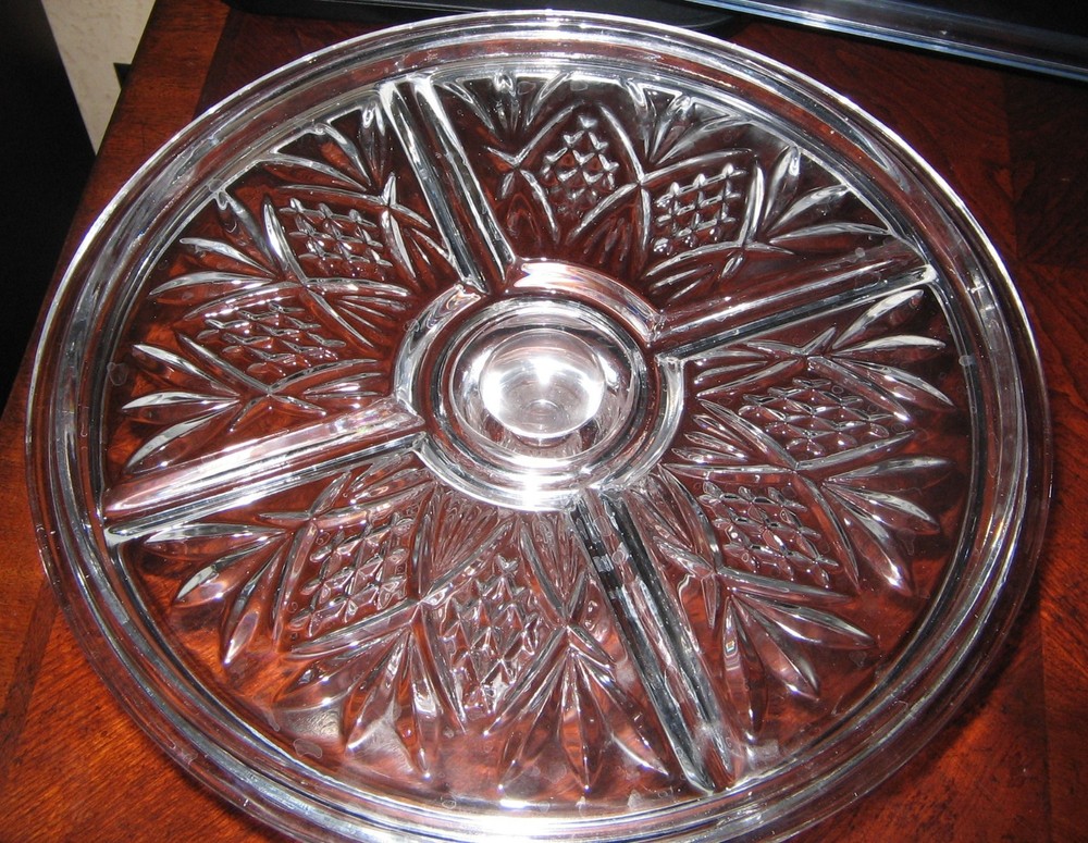 Dublin Crystal Cake Plate & Dome, 12" Dia