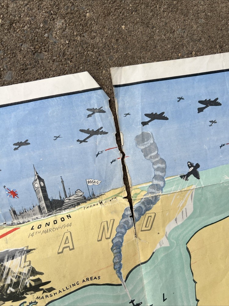 WW2 US Army Adsec In Action Map (KB