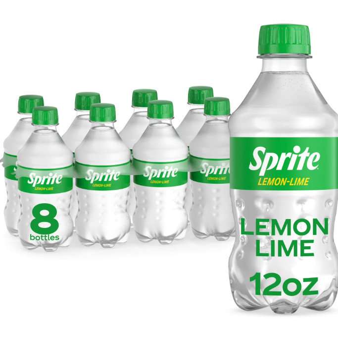 Sprite Lemon Lime Soda Pop, 12 fl oz, 8 Pack Bottles