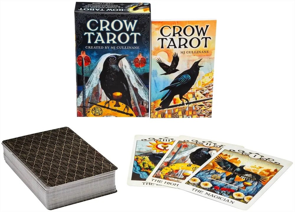 Crow Tarot Card Deck, Boxed Set with Deck and Book!