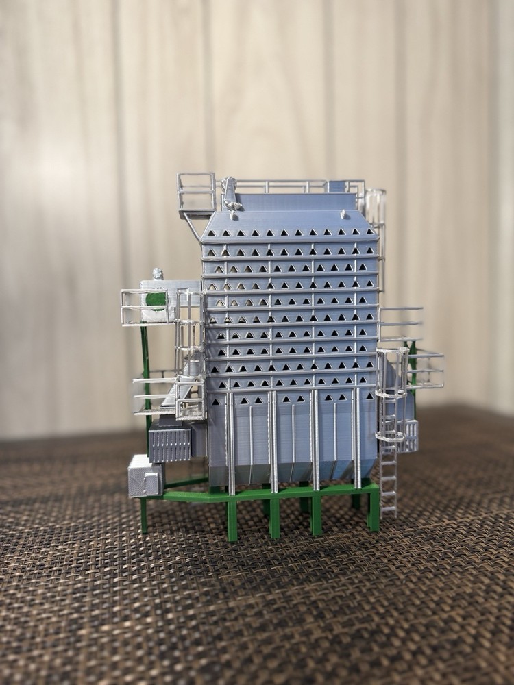 1/64 Scale Mixed Flow Grain Dryer. Mid Sized