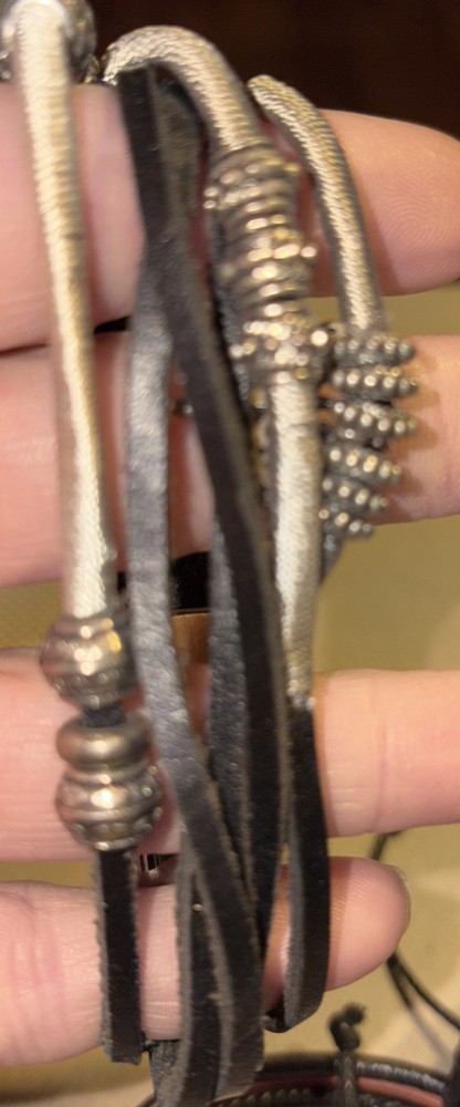 17 Leather /vegan Leather Pull Close Braclets Variety Pack