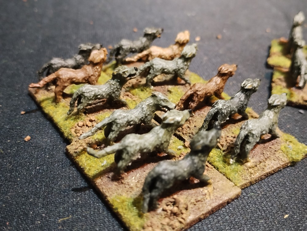 15mm Large Wolves Wargs lot 2