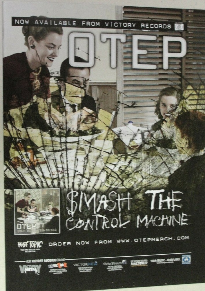 OTEP "Smash the Control Machine" ~ Magazine PRINT AD version #2 2009