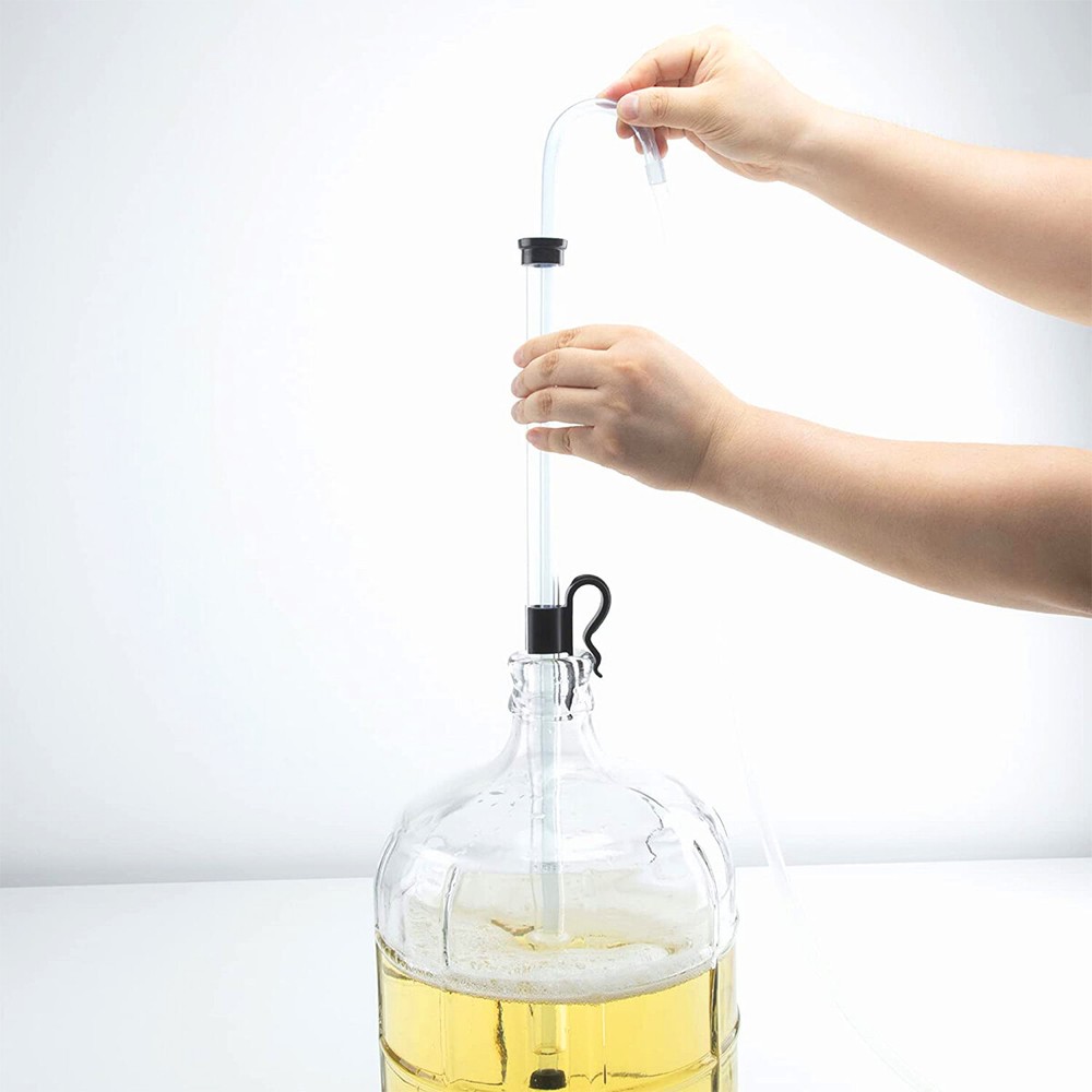 450mm 650mm Auto Easy Syphon Siphon Pipe Self Priming w/ 1.5M Hose Clips Brew