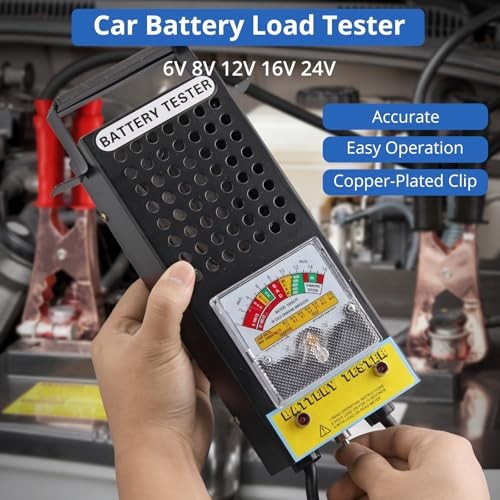 CRLITSIY Battery Load Tester, 6V 8V 12V Alternator Load Tester POINTER