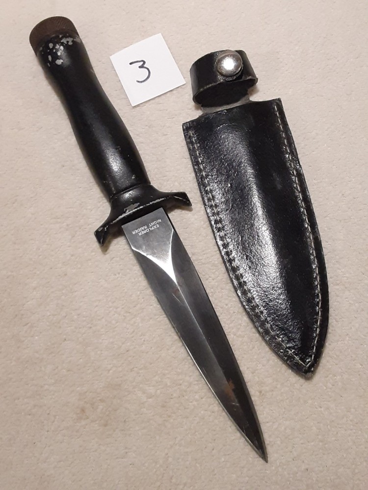 Explorer Night Raider Boot Dagger Fixed Blade Knife W Leather Sheath 3