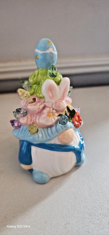 Gnome, Mini, Light up 4.5"x2.25", NIB, Easter Christmas Tree