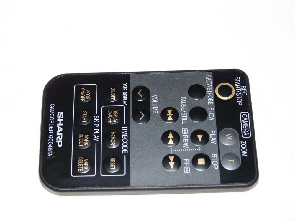 SHARP G0048TA Camcorder Remote control