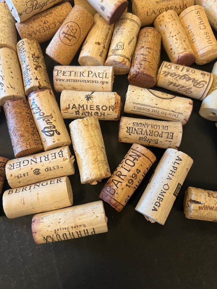 Lot Of 130 Assorted Wine Corks For Crafts & DIY Projects Mixed wines