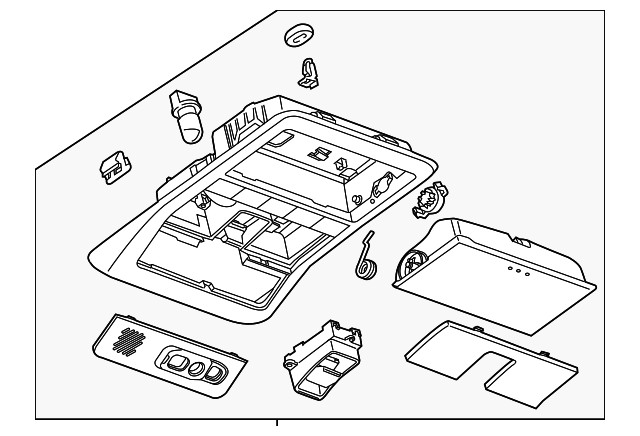 Genuine GM Overhead Console 22966687