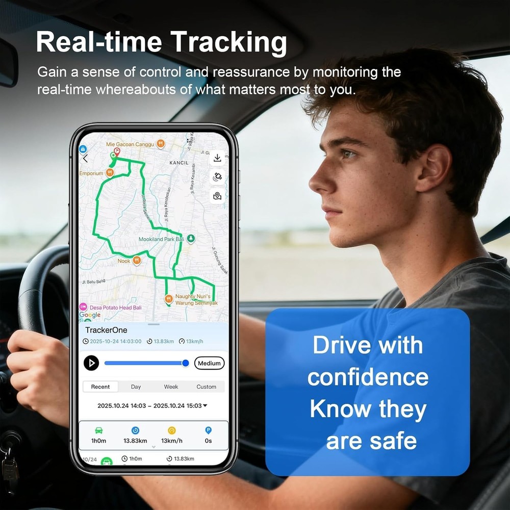 Multi-GNSS Hidden Vehicle Tracker - 90 Days Battery & Real-Time Notifications
