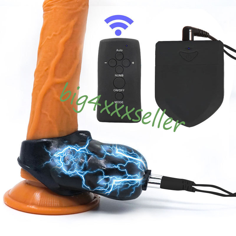 Electri Shock Scrotum Training Delay Male Chastity Exercise Device