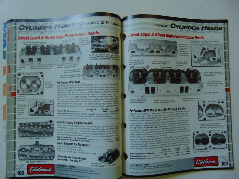 Vintage Original 2000 Edelbrock Performance Catalog