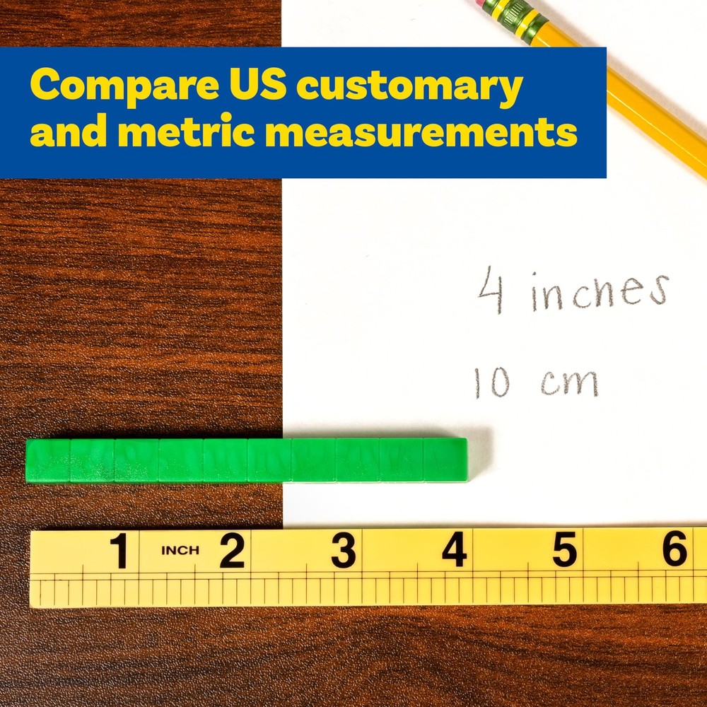 Learning Advantage Folding Meter Stick | Measure in Inches, Centimeters,...